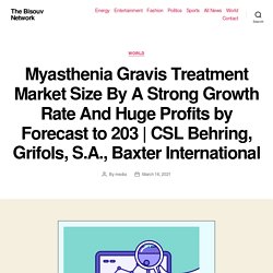 Myasthenia Gravis Treatment Market Size By A Strong Growth Rate And Huge Profits by Forecast to 203