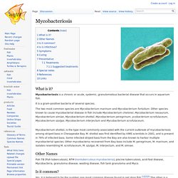 Mycobacteriosis - The Free Freshwater and Saltwater Aquarium Encyclopedia Anyone Can Edit - The Aquarium Wiki