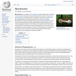 Mycoforestry