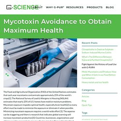 Mycotoxin Avoidance to Obtain Maximum Health