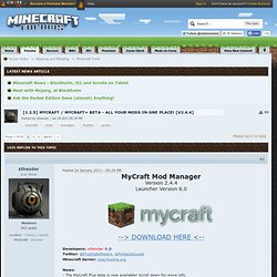 8.1] MyCraft - All your mods in one place! [V2.3.8]