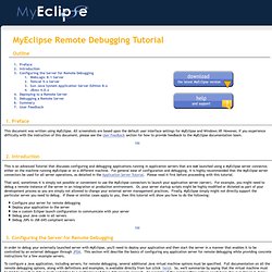 MyEclipse Remote Debugging Tutorial