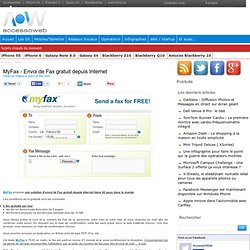 MyFax - Envoi de Fax gratuit depuis Internet