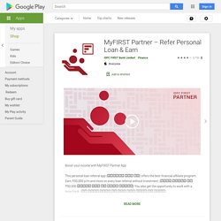 MyFIRST Partner – Refer Personal Loan & Earn
