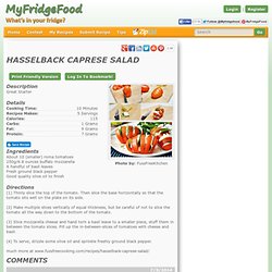 Hasselback Caprese Salad