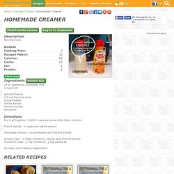 Homemade Creamer
