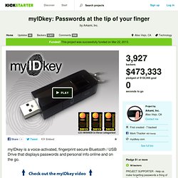 myIDkey: Passwords at the tip of your finger by Arkami, Inc.