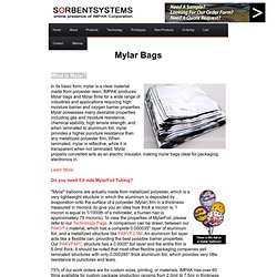 Mylar® Bags - SorbentSystems.com
