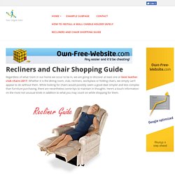 mylivingroomguide - Recliners and Chair Shopping Guide