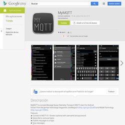 MyMQTT - Aplicativos para Android no Google Play