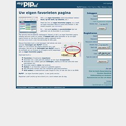 Uw eigen favorieten pagina