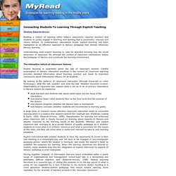 MyRead – Explicit Teaching