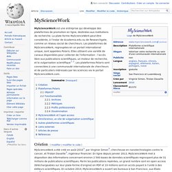 MyScienceWork