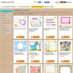 MyScrapNook - Scrapbook kits, templates, papers, stickers and more to print