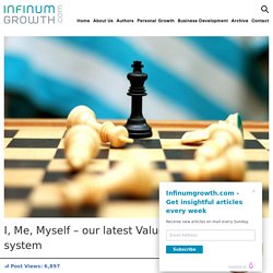 I, Me, Myself – our latest Value system