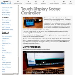 MySensors - Touch Display Scene Controller