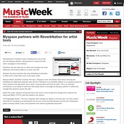 Myspace partners with ReverbNation for artist tools