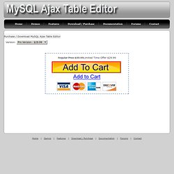 MySQL Ajax Table Editor