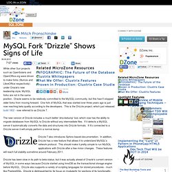 MySQL Fork "Drizzle" Shows Signs of Life