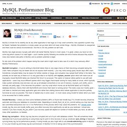 MySQL Performance Blog