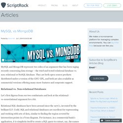 MySQL vs MongoDB