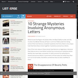 10 Strange Mysteries Involving Anonymous Letters - Listverse