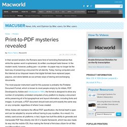 Print-to-PDF mysteries revealed