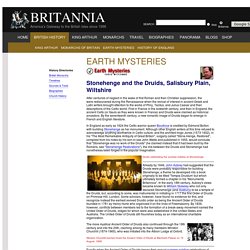 Earth Mysteries: Stonehenge and the Druids, Salisbury Plain, Wiltshire - Earth Mysteries