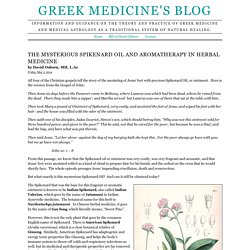 THE MYSTERIOUS SPIKENARD OIL AND AROMATHERAPY IN HERBAL MEDICINE