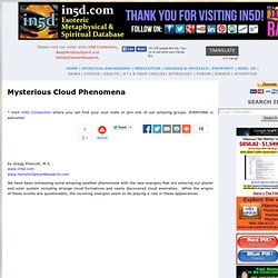 Mysterious Cloud Phenomena