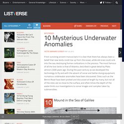10 Mysterious Underwater Anomalies
