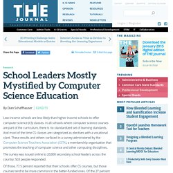 School Leaders Mostly Mystified by Computer Science Education