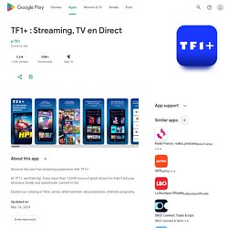 MYTF1 – Applications Android sur Google Play