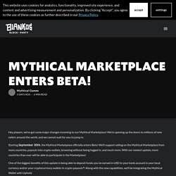 Mythical Marketplace enters Beta! - Blankos Block Party Blog
