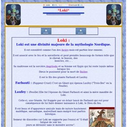 Loki-Mythologie germanique et Nordique