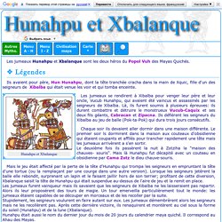 Mythologie maya : Hunahpú et Xbalanqué