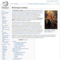 Mythologie nordique - wikipédia