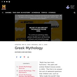 Greek Mythology: Gods, Characters & Stories