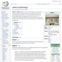 Aether (mythology)