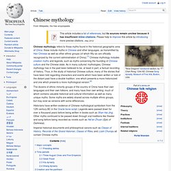 Chinese mythology