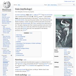 Gaia (Greek Mythology)
