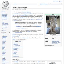 Atlas (mythology)