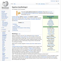 Iapetus (mythology)