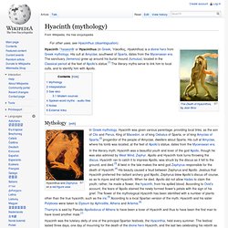 Hyacinth (mythology)