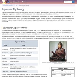Japanese Mythology - Myth Encyclopedia - god, story, legend, names, ancient, tree, famous, animal, world, Chinese