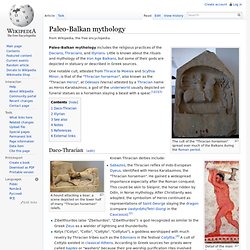 Paleo-Balkan mythology