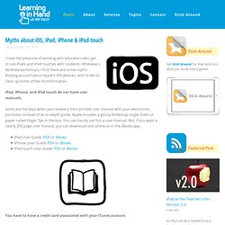 Myths about iOS, iPad, iPhone & iPod touch