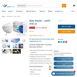 N95 Mask - 20pc (FM-3) — VizoCare