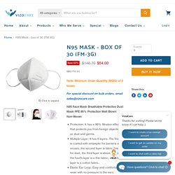 N95 Mask - box of 30 (FM-3G) — VizoCare