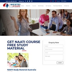 NAATI - Western Academy